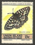 Stamps America - Saint Vincent and the Grenadines -  Mariposa