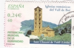 Sellos de Europa - Espa�a -  Patrimonio de la Humanidad-  IGLESIA ROMÁNICA  DEL VALL DE BOÍ      (M)