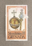 Stamps : America : Grenada :  Jubileo de plata