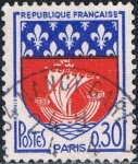 Stamps France -  ESCUDOS DE PROVINCIAS 1962-65. PARIS. Y&T Nº 1354B