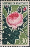Stamps France -  ROSAS. ROSA ANTIGUA. Y&T Nº 1357