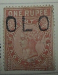 Sellos del Mundo : Asia : Sri_Lanka : CEYLAN  REINA VICTORIA