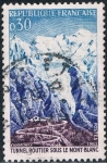 Stamps : Europe : France :  INAUGURACIÓN DEL TÚNEL BAJO EL MONT BLANC. Y&T Nº 1454