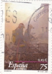 Stamps Spain -  Bomberos            (M)