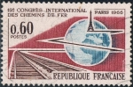 Stamps France -  19º CONGRESO INTERNACIONAL DE LOS FERROCARRILES, EN PARIS. Y&T Nº 1488