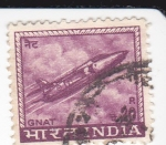 Sellos de Asia - India -  Avión- GNAT