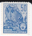 Stamps : Europe : Germany :  Botadura de un barco