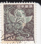 Stamps : Asia : Japan :  figura alada