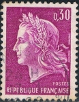 Stamps : Europe : France :  MARIANNE DE CHEFFER 1967-69. Y&T Nº 1536