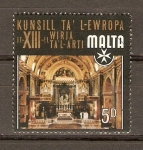 Stamps : Europe : Malta :  INTERIOR  DE  LA  CATEDRAL  DE  SAN  JUAN