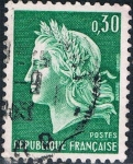 Stamps : Europe : France :  MARIANNE DE CHEFFER 1967-69. Y&T Nº 1536A