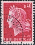 Sellos de Europa - Francia -  MARIANNE DE CHEFFER 1967-69. Y&T Nº 1536B