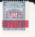 Sellos de America - Chile -  Modernización- Escudo-