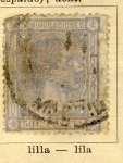 Stamps Spain -  Alfonso XII Ed 1875 Comunicaciones