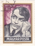 Stamps Hungary -  Ady Endre 1877-1919- Poéta