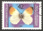 Sellos de Europa - Bulgaria -  2885 - mariposa antocharis cardamines