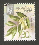 Sellos del Mundo : Europa : Ucrania : Flora, fraxinus excelsior