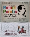 Stamps Colombia -  Personajes-Rafael Pombo