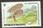 Stamps Maldives -  Aeroplano