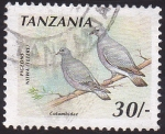 Stamps Tanzania -  palomas(pigeons njiwa)