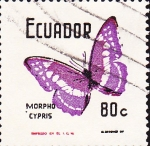 Stamps Ecuador -  mariposa
