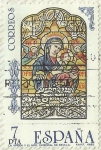 Stamps Spain -  LA VIRGEN Y EL NIÑO . CATEDRAL DE SEVILLA