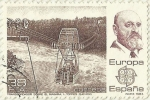 Stamps : Europe : Spain :  TRANSBORDADOR SOBRE EL NIAGARA . L. TORRES QUEVEDO