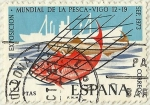 Stamps Spain -  VI EXPOSICION DE LA PESCA . VIGO ' 73