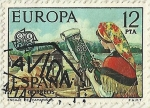 Stamps Spain -  ENCAJE DE CAMARIÑAS
