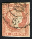 Stamps : Europe : Spain :  ISABEL II