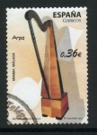 Stamps Spain -  ESPAÑA 2012 4710.02 INSTRUMENTOS MUSICALES. ARPA.02 0,83 US$