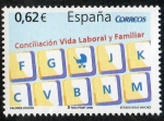 Stamps Spain -  4473- Valores Cívicos. Conciliación de la vida laboral y familiar.