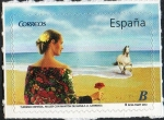 Stamps Spain -  4532- Turismo español. Mujer con mantón de manila.