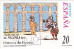 Stamps Spain -  Historia de España- ACUEDUCTO DE SEGOVIA (N)