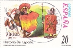 Sellos de Europa - Espa�a -  Historia de España- VIRIATO (N)