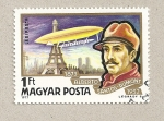 Stamps Hungary -  Alberto Santos Dumont, aviador