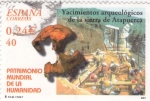 Stamps Spain -  Patrimonio de la Humanidad- YACIMIENTOS  ARQUEOLÓGICOS DE ATAPUERCAS      (M)
