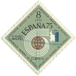 Stamps Spain -  EXPOSICION MUNDIAL DE FILATELIA . ESPAÑA ' 75