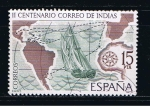 Stamps Spain -  Edifil  2437  Correo de Indias. Espamer´77  II Cente. de la Real Ordenanza reguladora del Correo Mar
