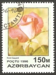Sellos del Mundo : Asia : Azerbaiy�n : 284 - Flor rosa guajard