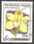 Sellos de Africa - Burkina Faso -  Flor orquídea