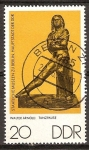 Stamps Germany -  Museos Estatales de Berlín, esculturas en bronce: break dance, Walter Arnold(DDR).