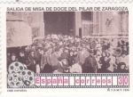 Stamps Europe - Spain -  Cine español-Salida de Misa de Doce del Pilar de Zaragoza   (N)