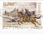 Stamps Spain -  Centenario de la llegada de la Familia Tassis a España   (N)