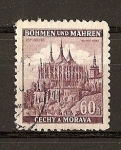 Stamps Germany -  Iglesia de Santa Barbara.