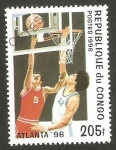Stamps Republic of the Congo -  Juegos Atlanta 96, Baloncesto 