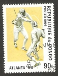 Stamps Republic of the Congo -  Juegos Atlanta 96, Esgrima