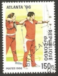 Stamps Republic of the Congo -  Juegos Atlanta 96, Tiro con arco