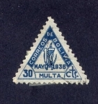 Stamps Bolivia -  CORREOS DE BOLIVIA   MULTA