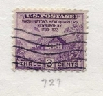 Stamps United States -  WASHINGTON`S HEADQUARTERS NEWBURGH.N.Y. 1733-1933